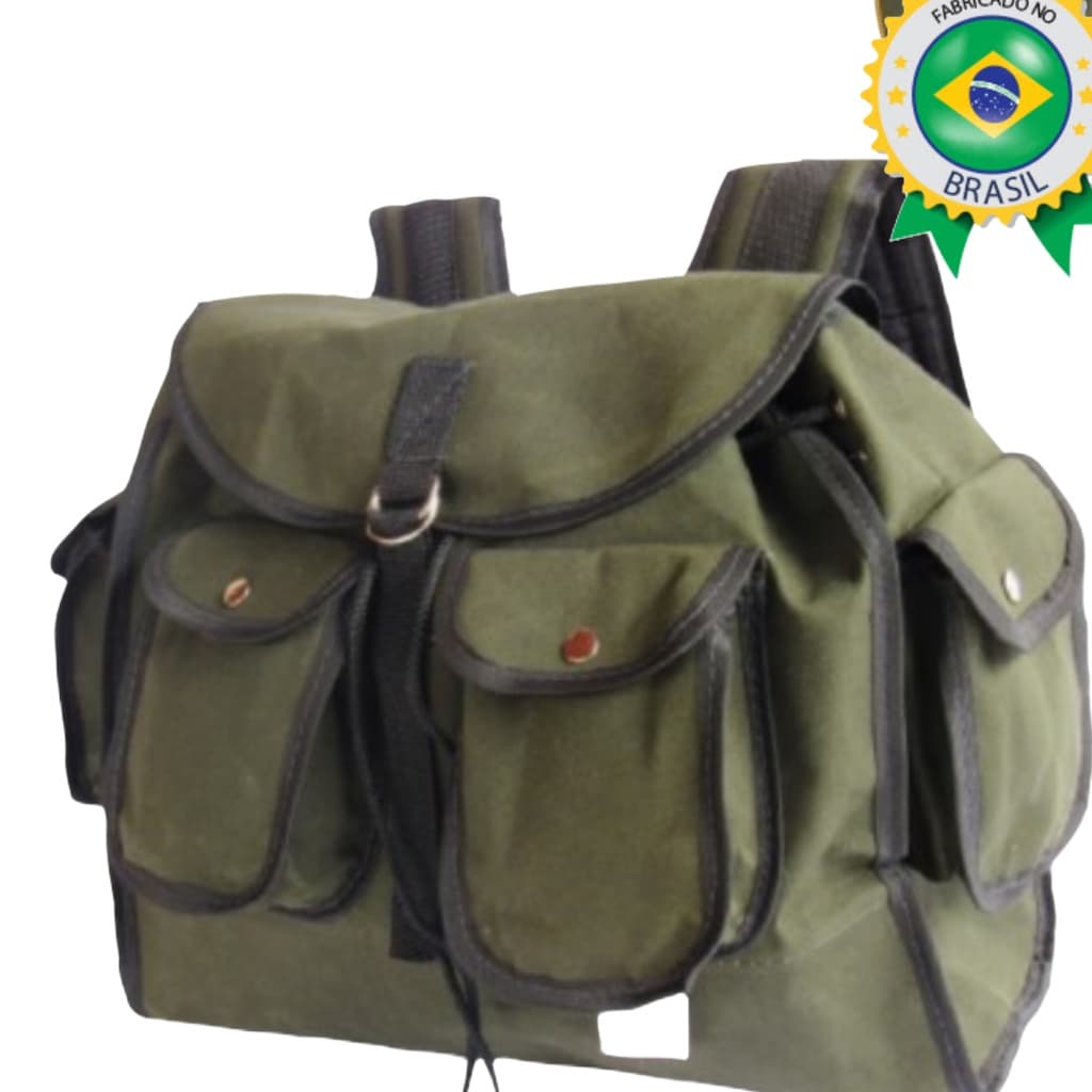 Bolsa de pesca Mochila apetrechos de pesca em lona de caminhão impermeável resistente