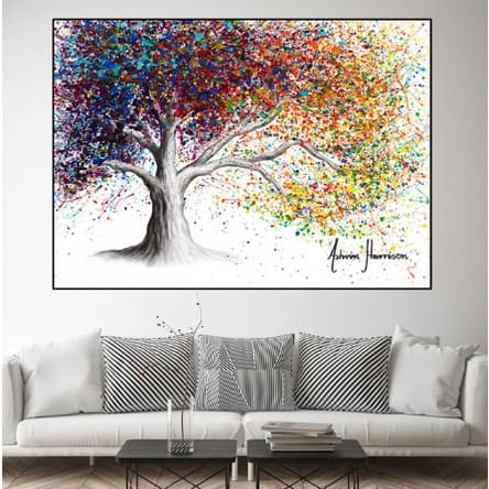 quadro decorativo 1 peça árvore da vida colors prime decoração