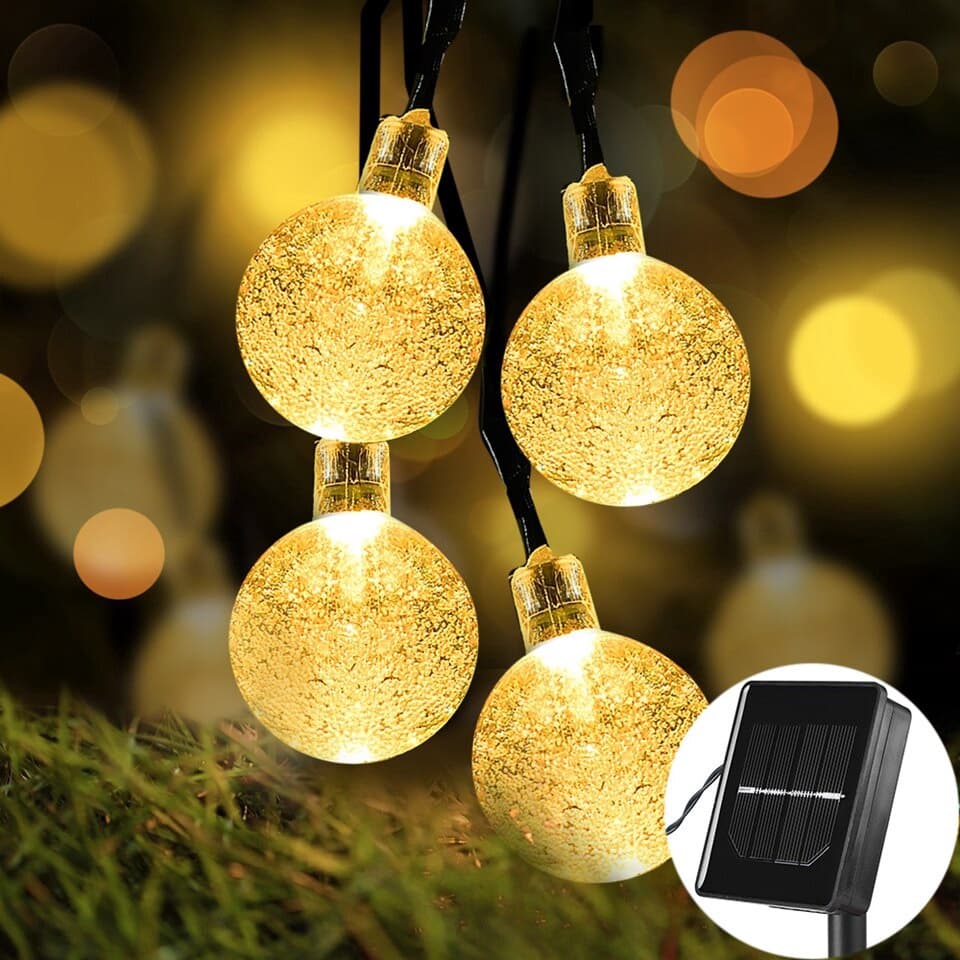 12M/100 LED Corda De Luz Solar Luzes De Fadas Modos À Prova Dwaterproof Água Grinalda Jardim Ao Ar Livre Festa De Natal
