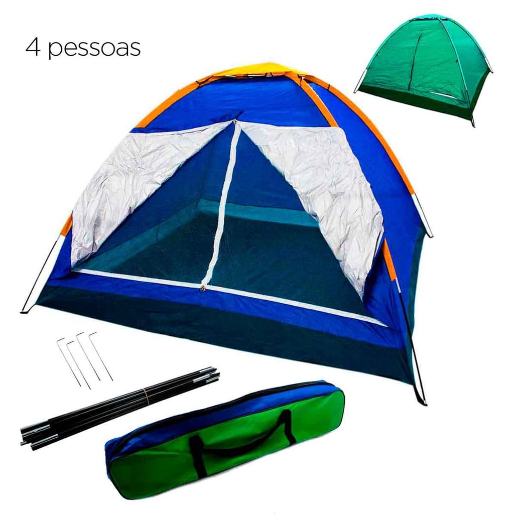 Barraca Camping Iglu 4 Pessoas Acampamento Bolsa
