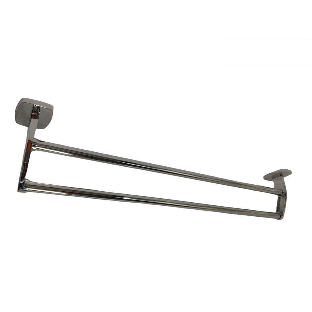 PORTA TOALHA DUPLO 60 CM ACO INOX PRAT-K REFORCADO