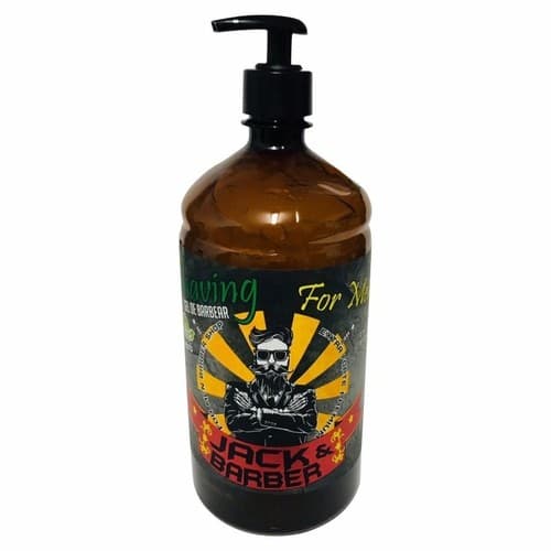 Shaving Gel Jack Barber 1Kg Gel de Barbear Refrescante Com Menta