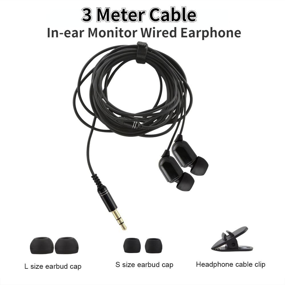 Fone De Ouvido Com Fio De 3.5 Mm , Graves Pesados , Estéreo , Fones Microfone , Cabo Longo De 3 M Para Smartphone , Lapt