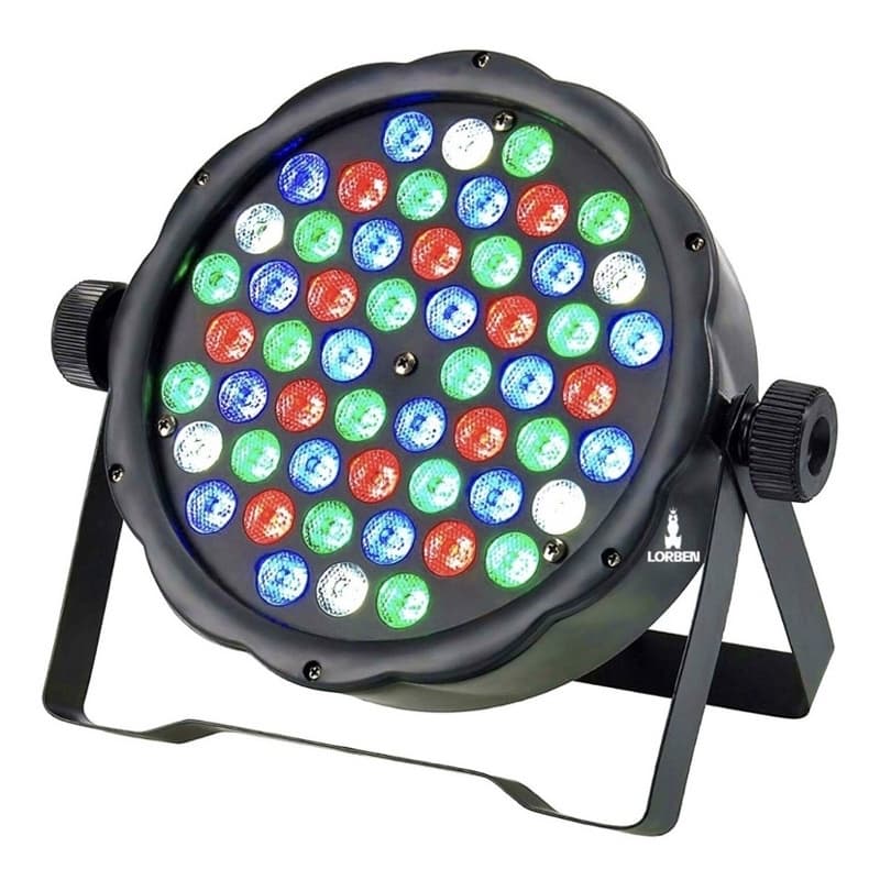 1 Refletor Canhão Led Rgbw 54 Leds De 3w Dmx Strobo