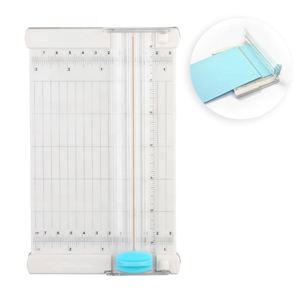 Mini Guilhotina Manual Papel A5 Lâmina Diamante Scrapbook