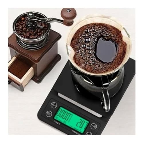 Balança Digital Eletrônica Café Gotejamento Profissional Barista Cozinha Portátil Alta Precisão Com Timer Temporizador Tempo