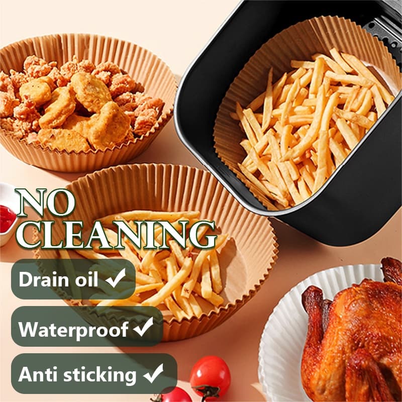 50-100pcs 20cm air fryer pad  fried paper air fryer paper Descartavel paper Air fryer parchment limpar panela antiaderente