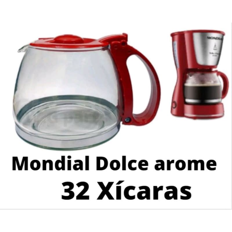 Jarra Cafeteira Mondial Dolce Arome 32 Xícaras Vermelha