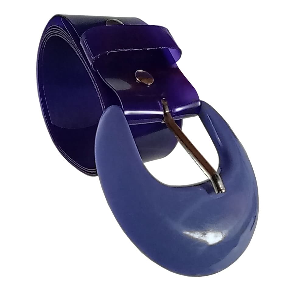 Cinto Feminino Roxo Fivela De Platico Usar Com Vestido E Saia