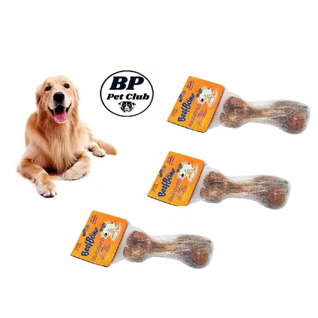 3 Osso Defumado Para Cachorro Fêmur Suino Desidratado Mordedor Natural Canino Roer Roedor Para Pet Cães Cão Cachorro