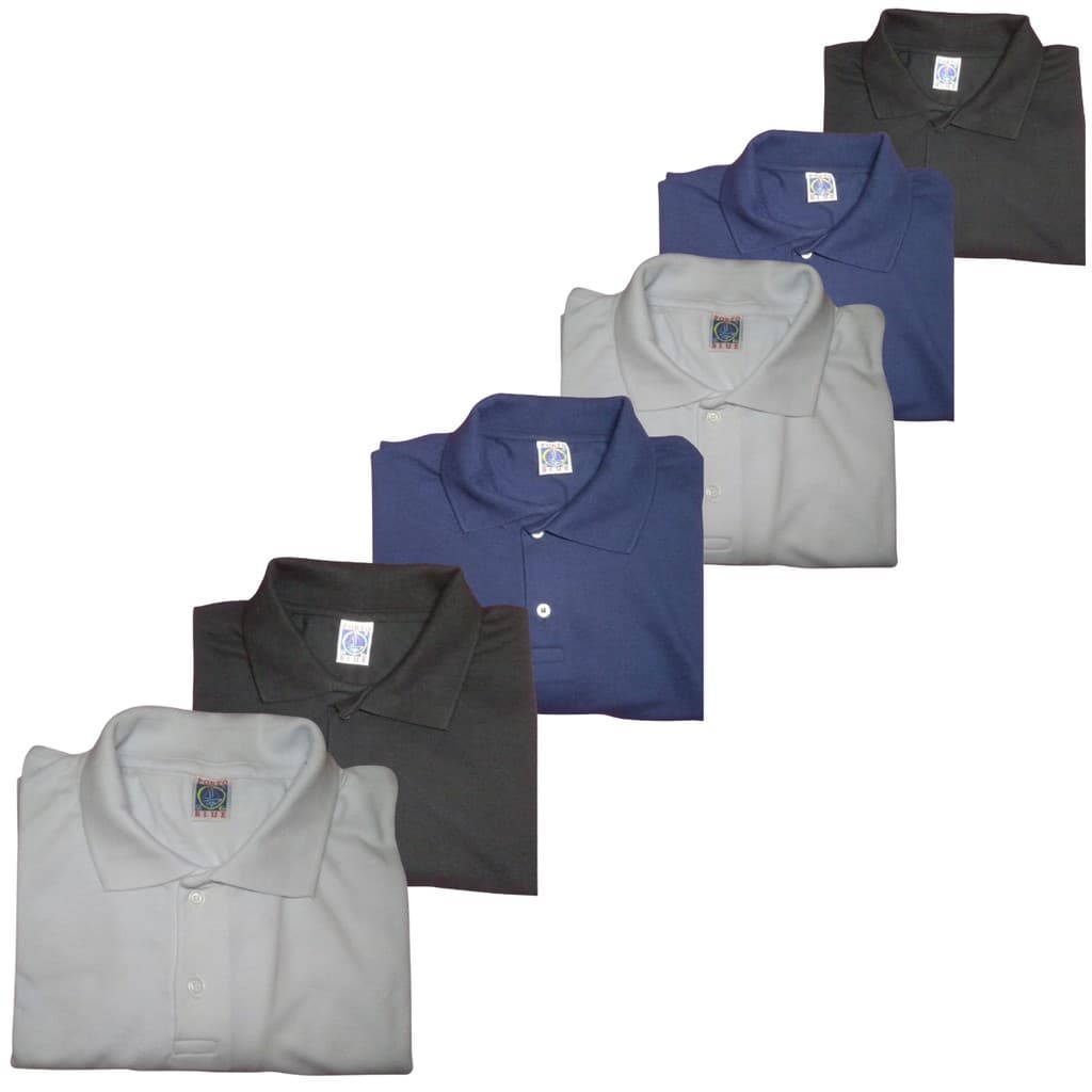 Kit 7 Camisas Polo Masculina Mista Piquet  Algodão Poliéster Para  Premium Especial Pluz Size