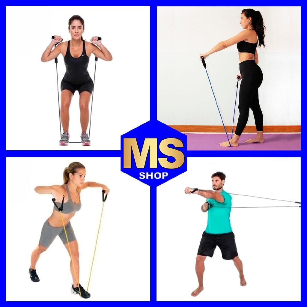 Elástico Extensor Exercicio Treino Power Tube 1,40CM Fitness Musculação Pilates Vermelho
