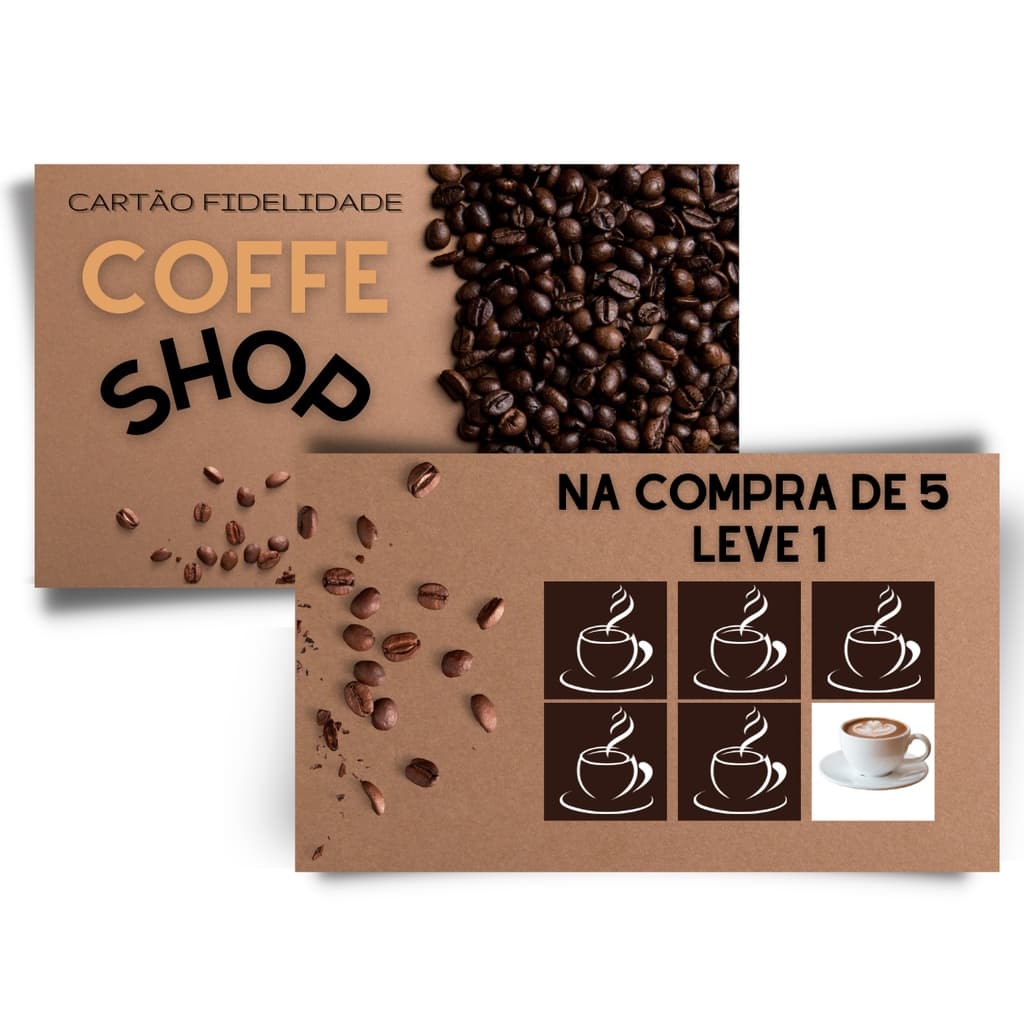 Cartão Fidelidade Personalizado Fosco - Frente E Verso