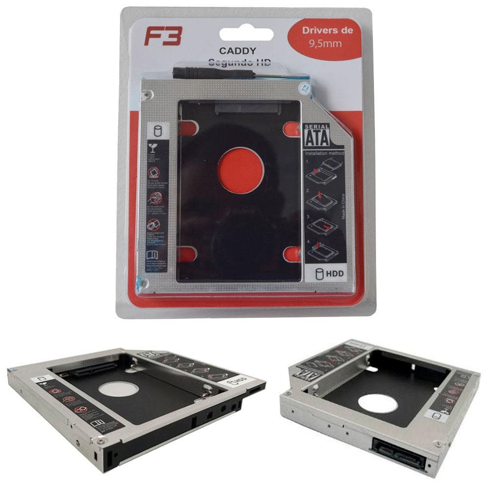 HDD Caddy Ultrabook Sata 9.5mm F-CY02