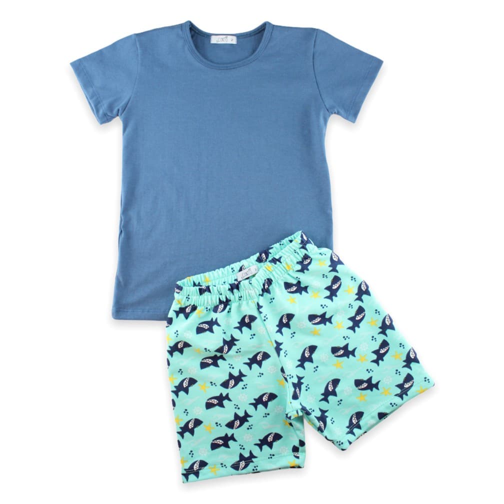 conjunto infantil masculino malha