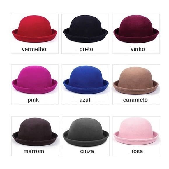 chapéu Cocó Feltro Estilo Retro La Moda Feminina TEATRO