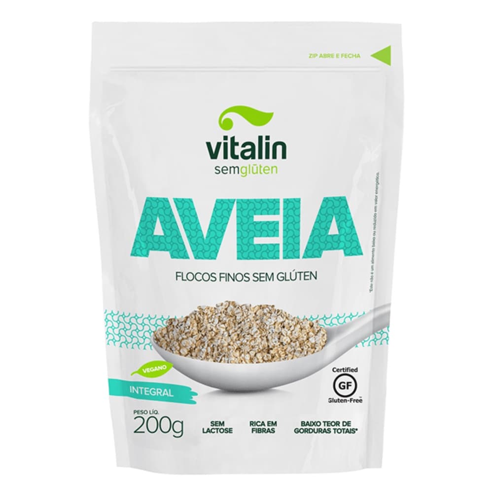 Aveia Flocos Finos Integral 200g - Vitalin