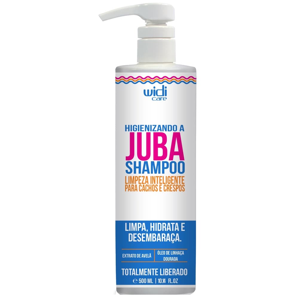 Shampoo Higienizando a Juba Widi Care 500ml Original shampoo para cabelos cacheados, shampoo desembaraçante, shampoo limpeza profunda