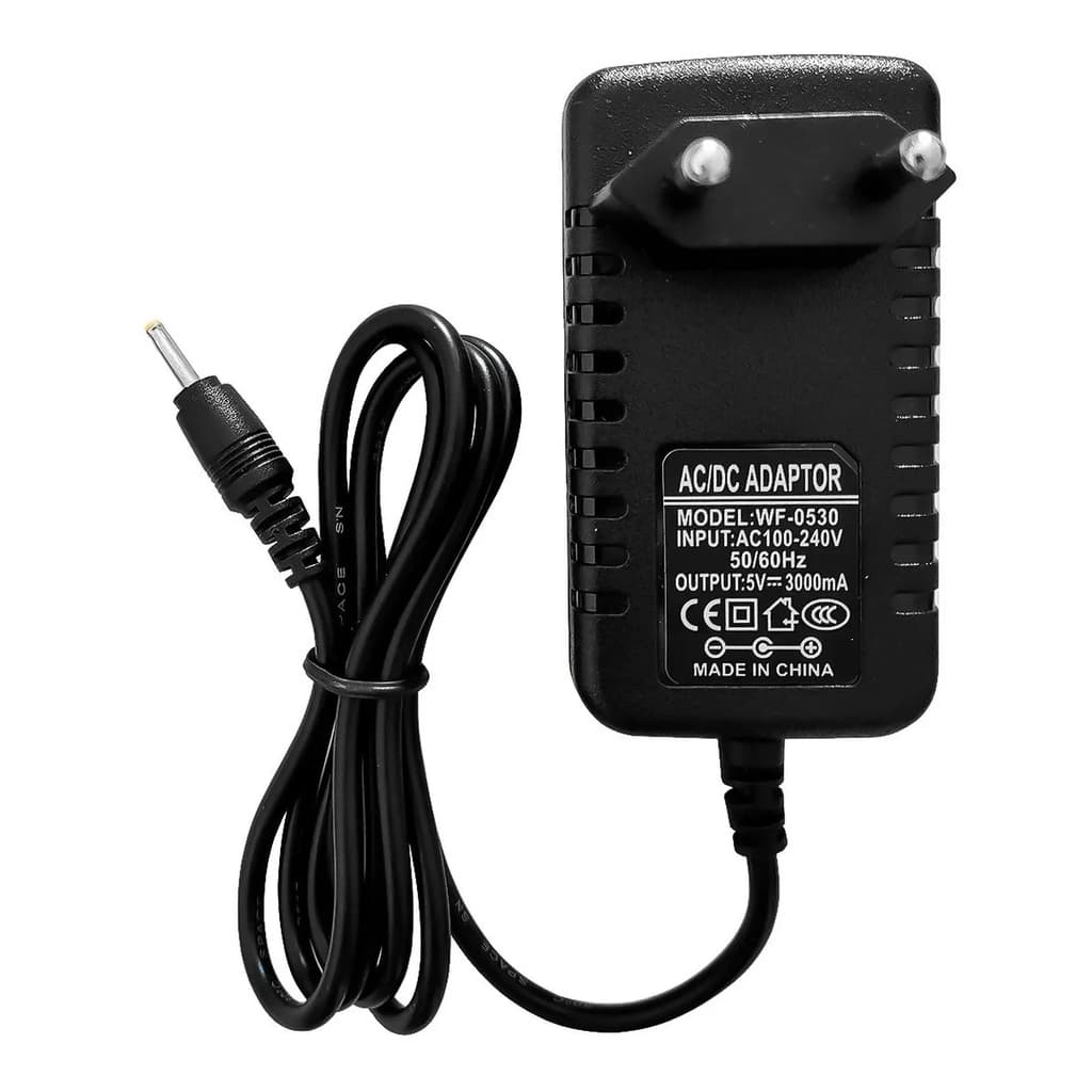 Carregador Compatível Notebook Positivo Motion Q232A, Q232B, Q3010, Q412A Mini Q232C 5V 3A Pino Fino
