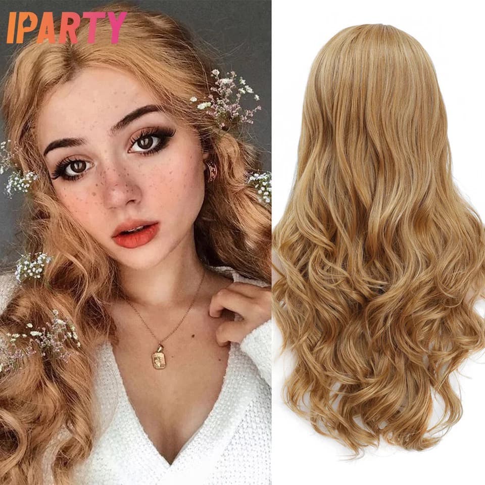 Peruca Loira Natural S/Franja (Dourada) - Wig