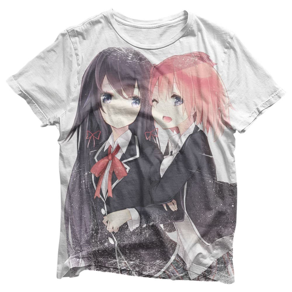 Camisa Yukinoshita Yukino, Yuigahama Yui - Camisas Oregairu Estampa Total
