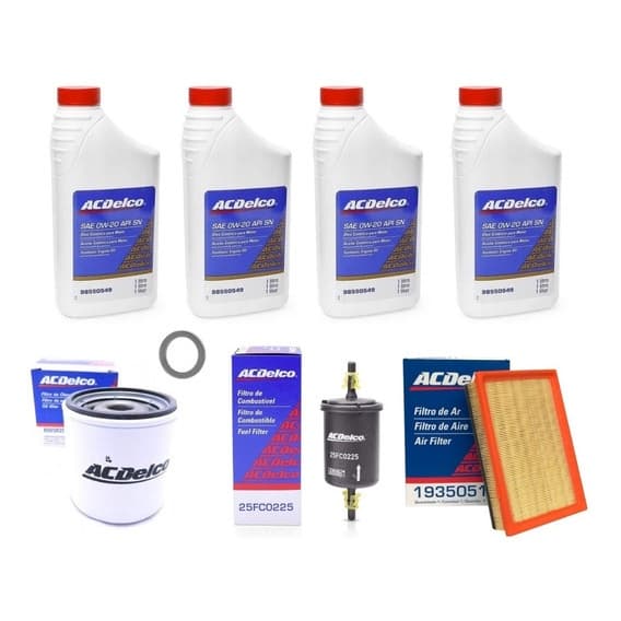 kit troca de óleo (sintetico) onix/cobalt + filtros
