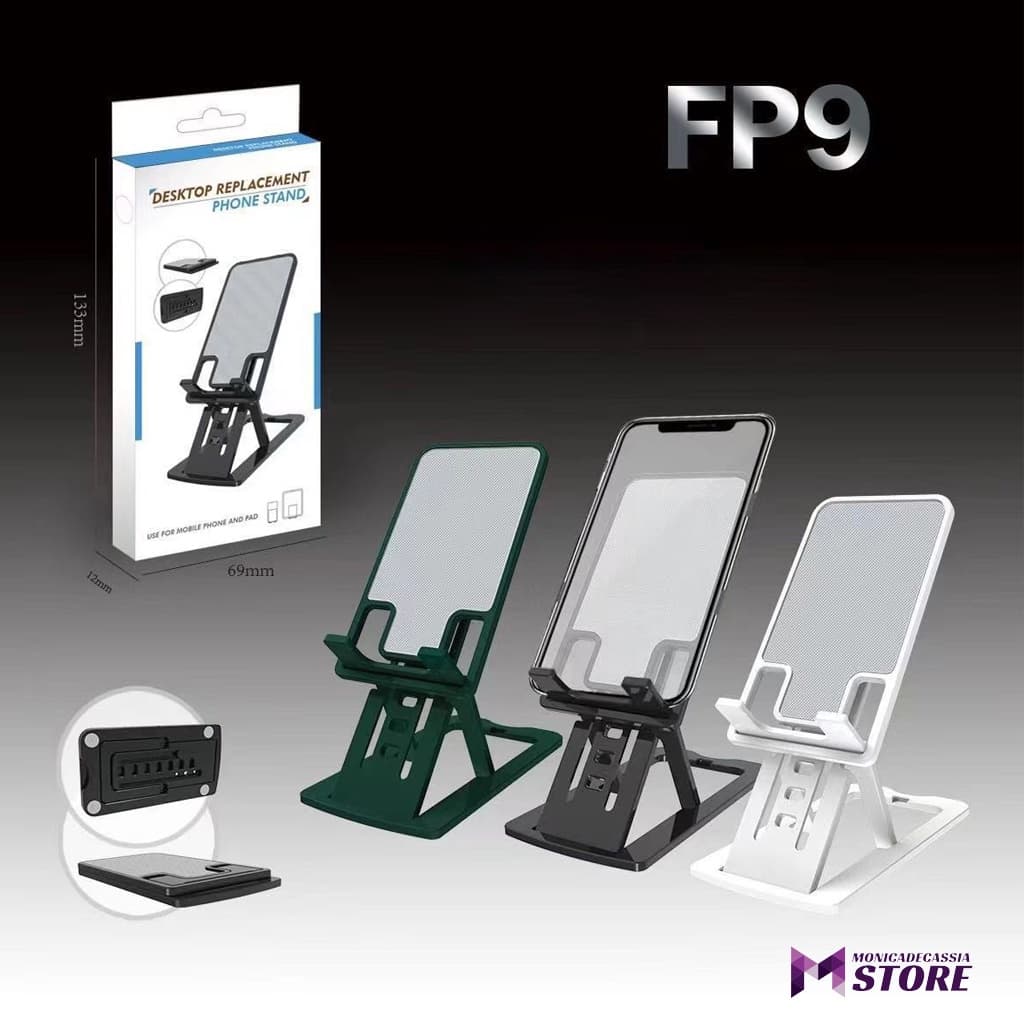 Suporte Para Celular E Tablet Dobrável Ajustável Portátil Apoio de Mesa
