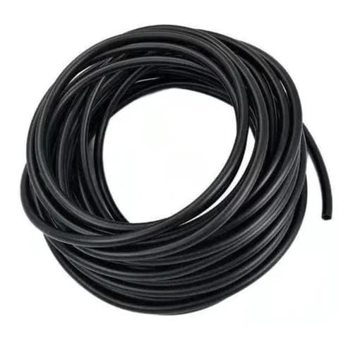 Mangueira De Silicone 4mm Preta 5 Metros Para Aquário Compressor De Ar CO2