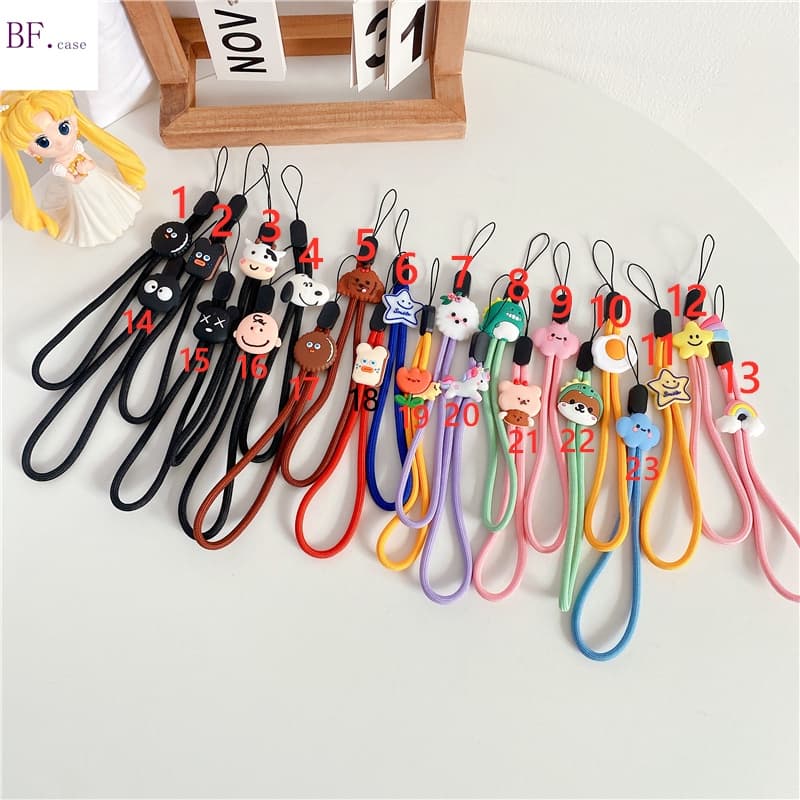 Cordão De Nylon Curto Desenhos Animados Que Pode Ajustar O Comprimento Da Corda Até E Baixo