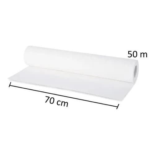 Papel Lençol Descartável Hospitalar Branco 70x50 Mts 2Und.