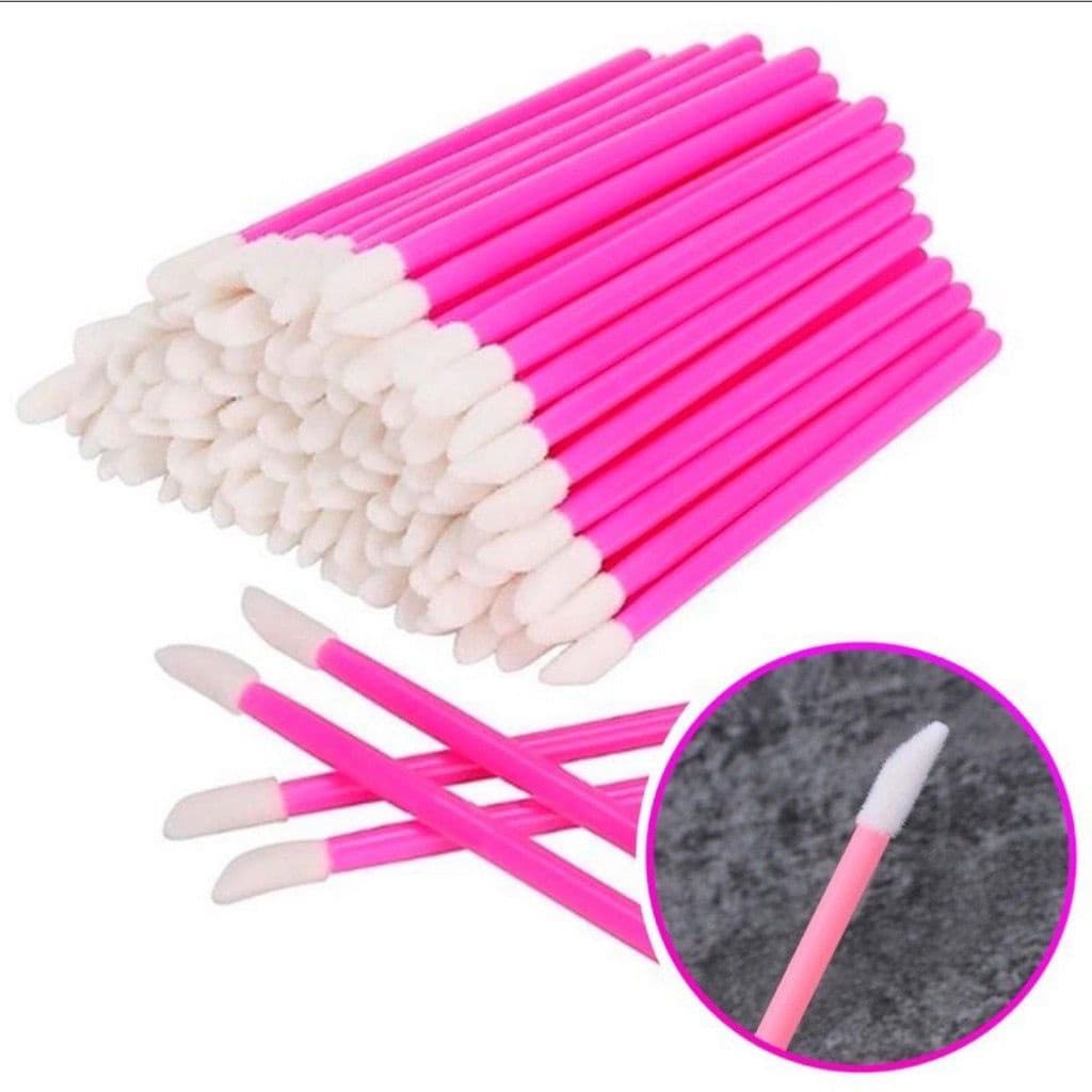 Pincel Aplicador Descartável Glitter  Gloss e Batom Maquiagem 50 unidades enviar rápido