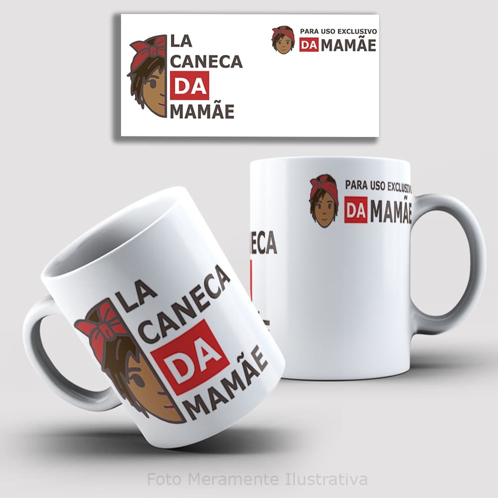 Caneca Personalizada Dia das Mães 325ml / Caneca de Porcelana / Caneca Dia das Mães / Presente Personalizado