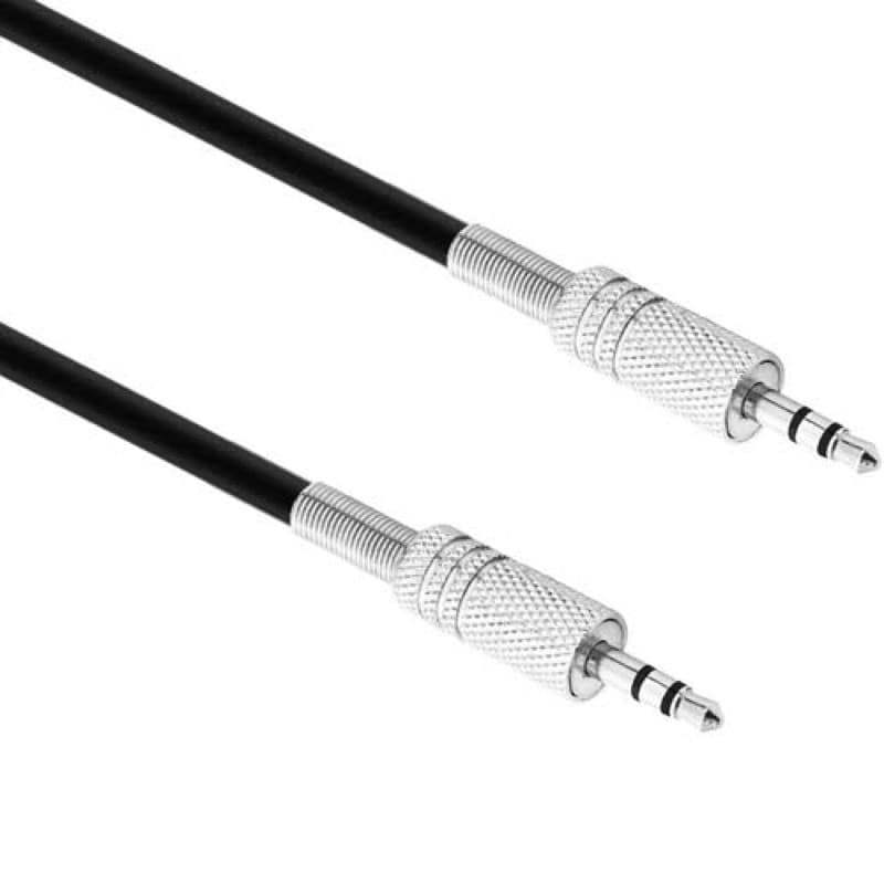 Cabo Auxiliar P2 + P2 3 metros 3,5mm Ponta de Aço Celular Carro Rádio iPod iPad Mp3 Mp4 Gps Microfone Xtrad
