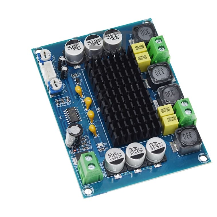 Placa de amplificador 120W + 120W , de 12 a 26VDC