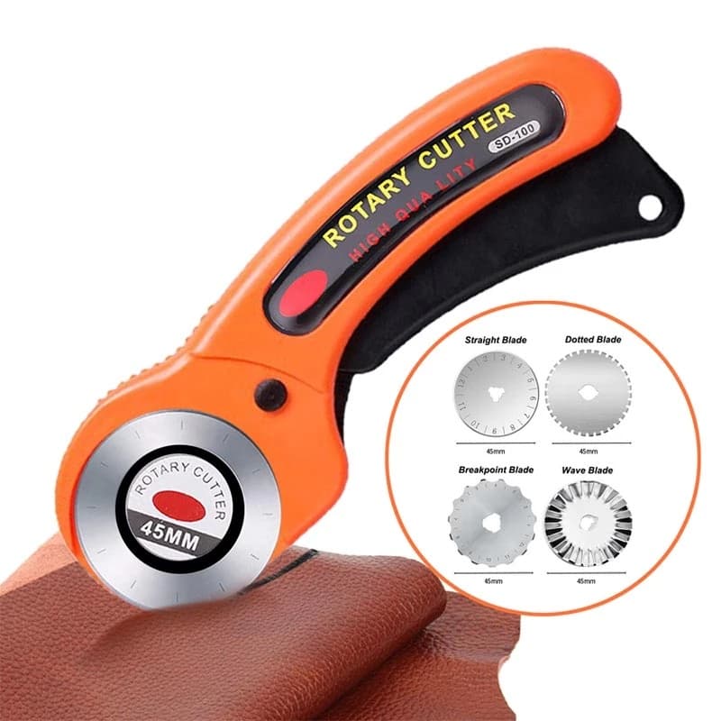 45mm Round Rotary Cutter Sewing Fabric Leather Cutting Tools Patchwork Quilting Crafting Sewing Supplies DIY Patchwork Sewing