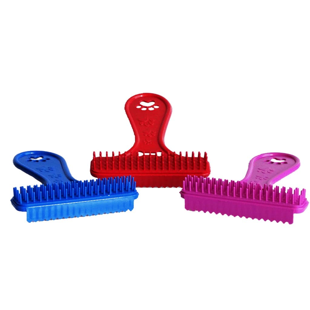 Escova Rasqueadeira Rastelo Pente Plastica Escova para Pentear Cachorros Cães e Gatos Pet tirar pelos  - Envio Rápido