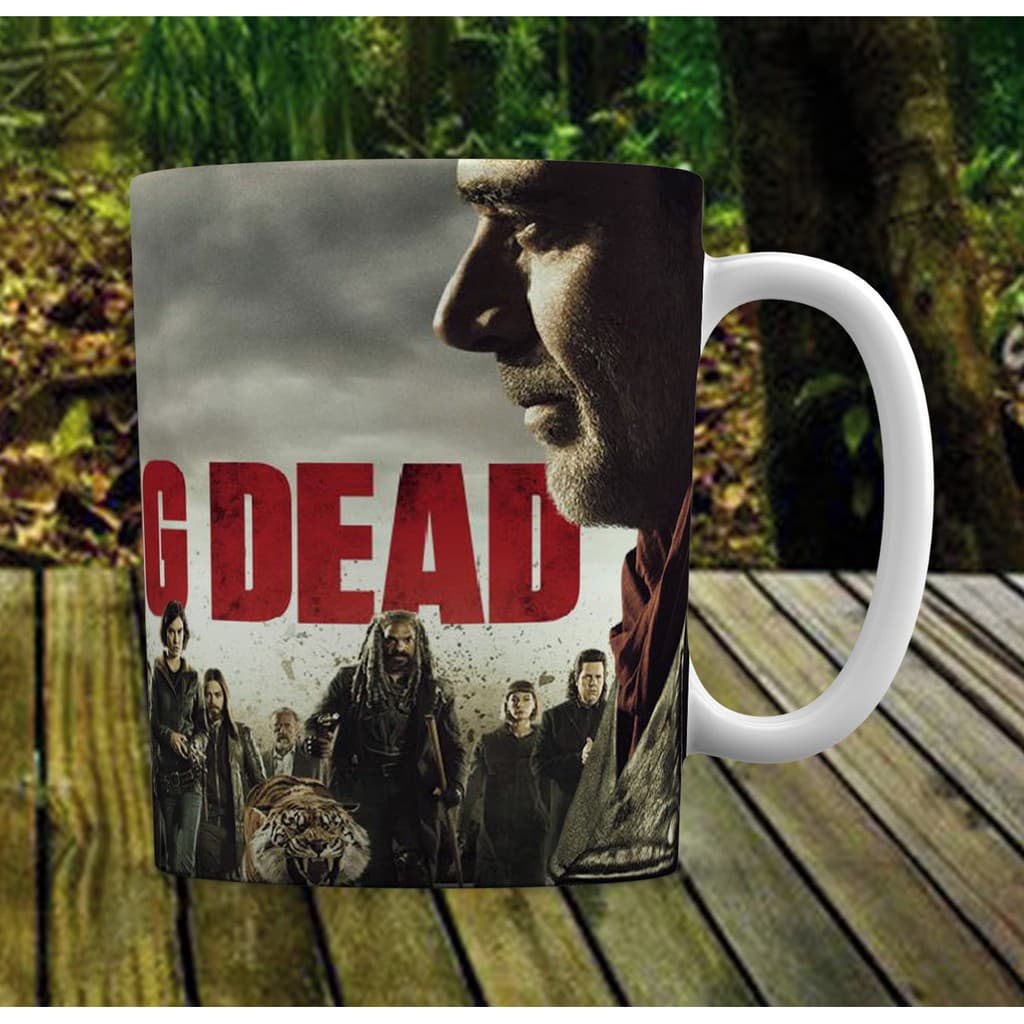 Caneca Branca Personalizada The Walking Dead (Rick e Negan)