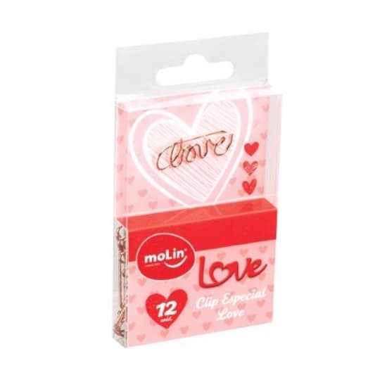 CLIPS ESPECIAL LOVE Molin com 12 unidades