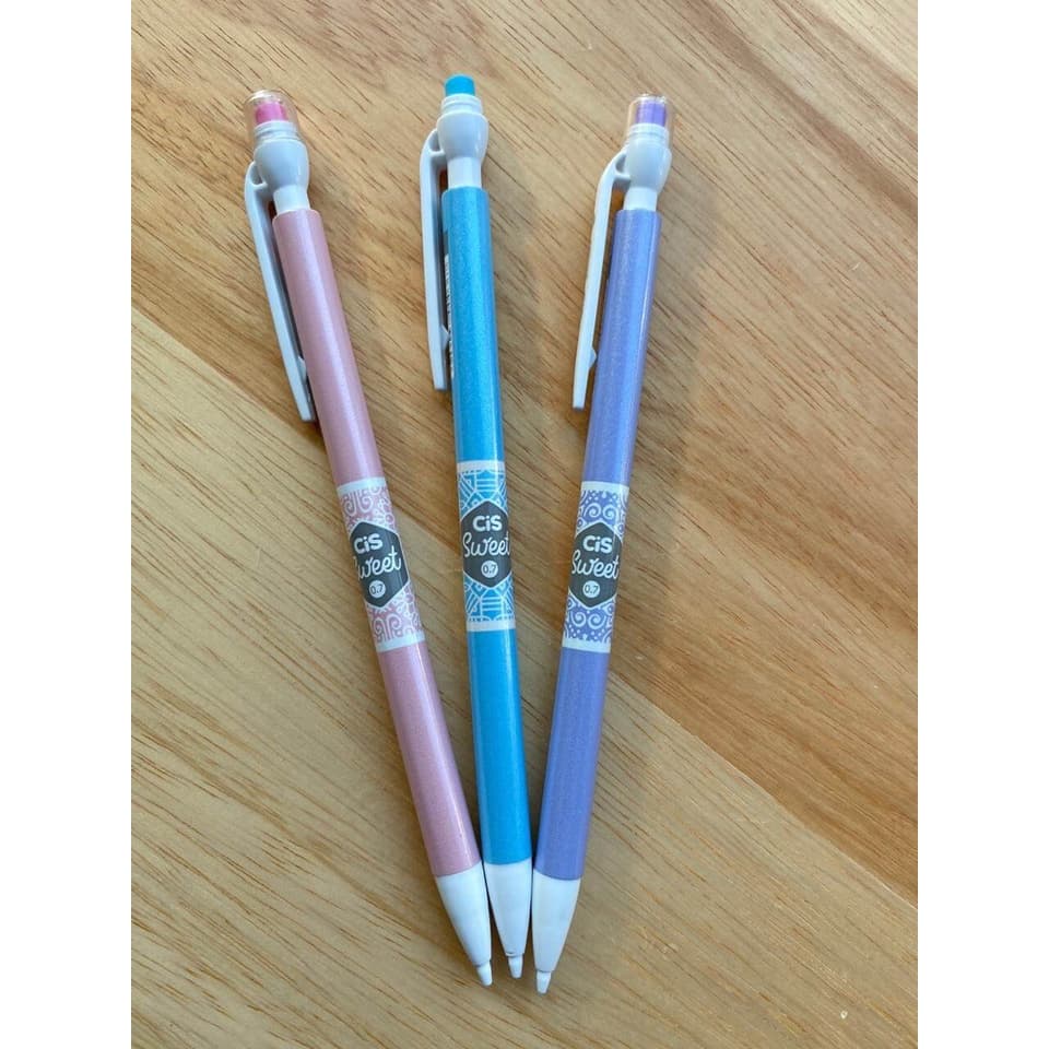 Lapiseira Escolar Sweet com Borracha no topo da Cis 0.7mm
