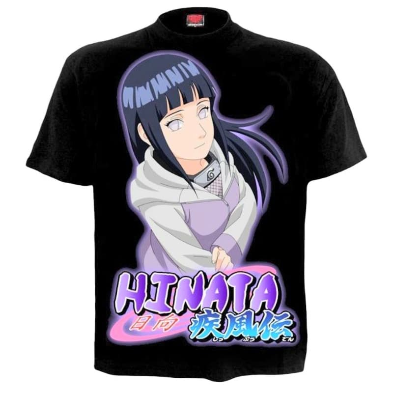 Camiseta Hinata Naruto Shippuden Pronta Entrega Camisa Anime Manga