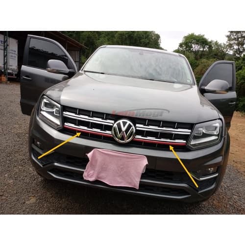 Aplique Friso Vermelho Grade Amarok