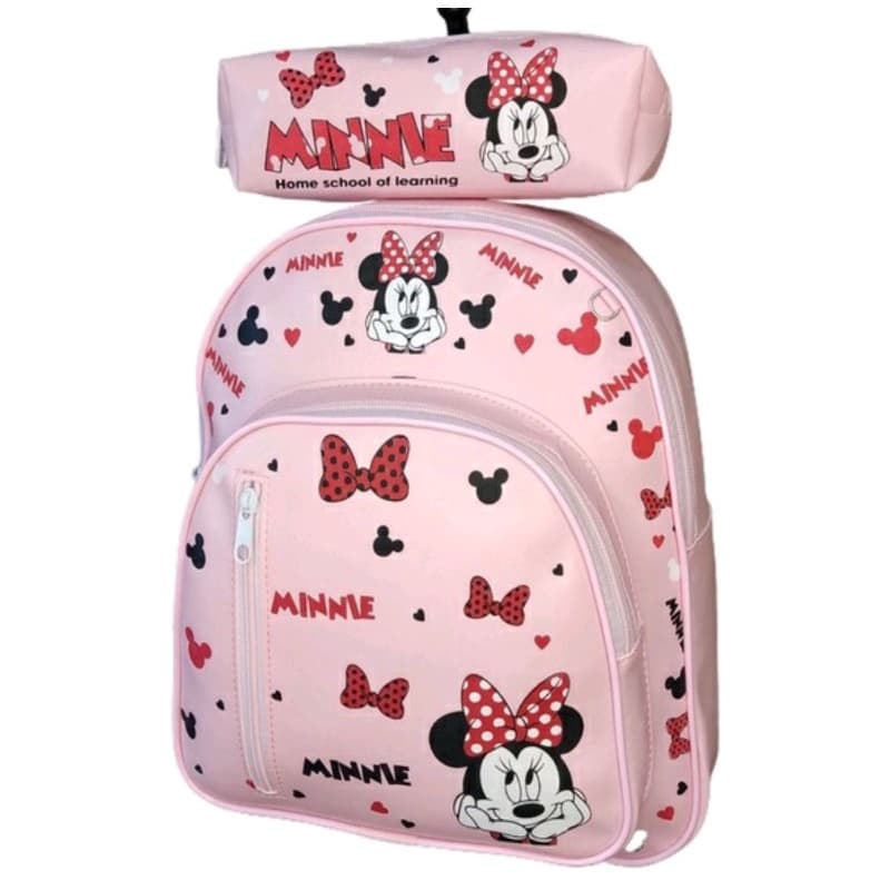 Mochila Bolsa Infantil Escolar Menina Minnie Stitch  Capivara Creche Passeio Escola