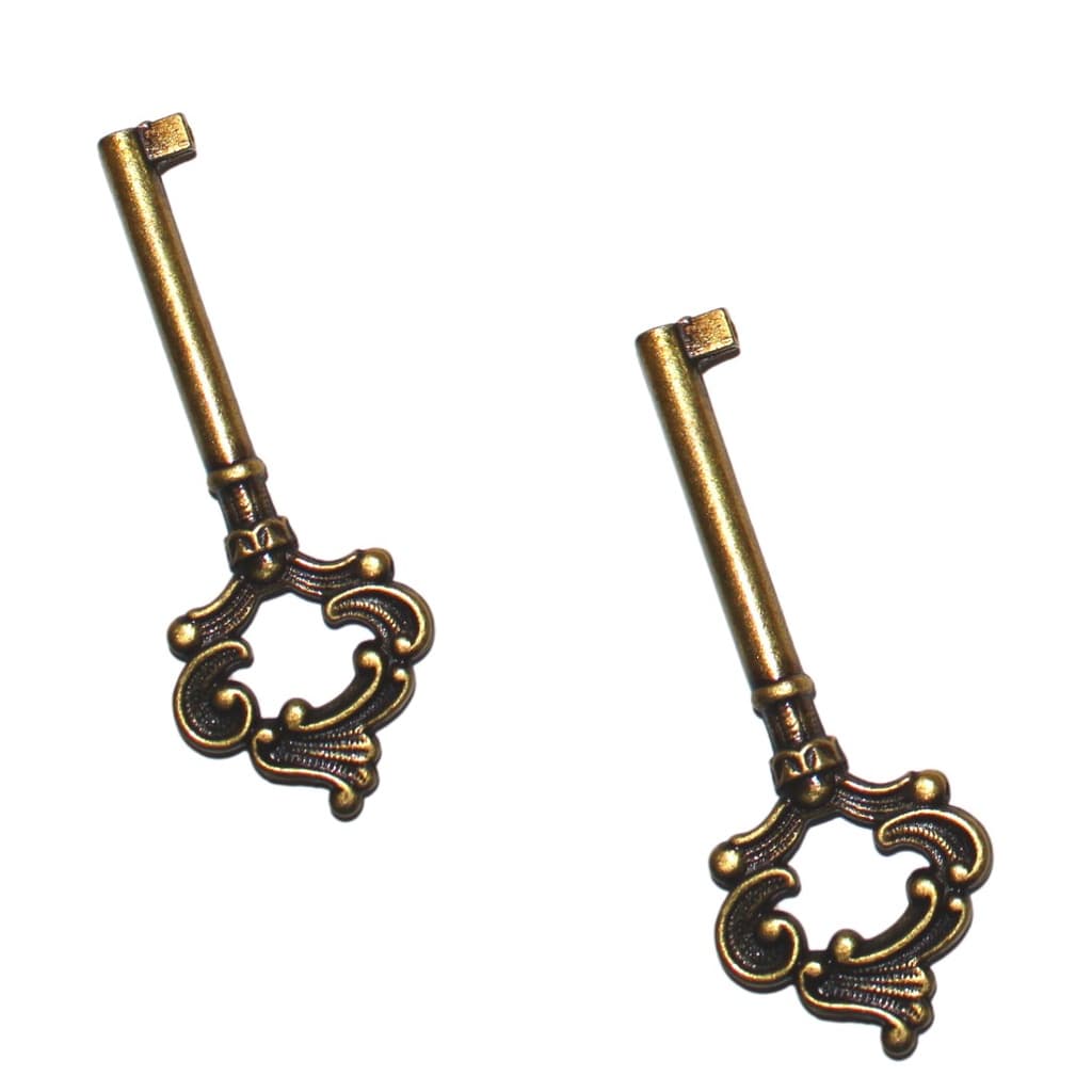 Kit C/ 2 Chave Colonial - Ouro Velho