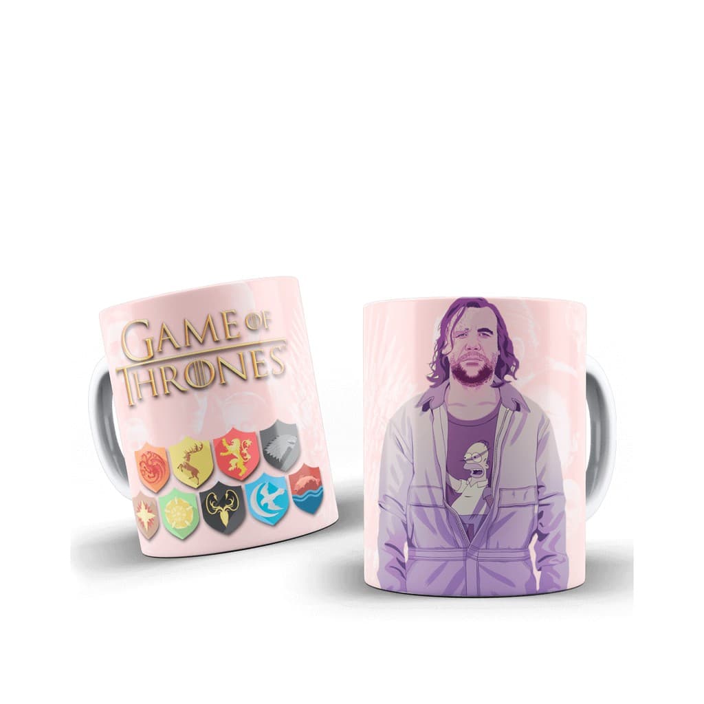 Caneca Game Of Thrones Sandor Clegane Personalizada Porcelana