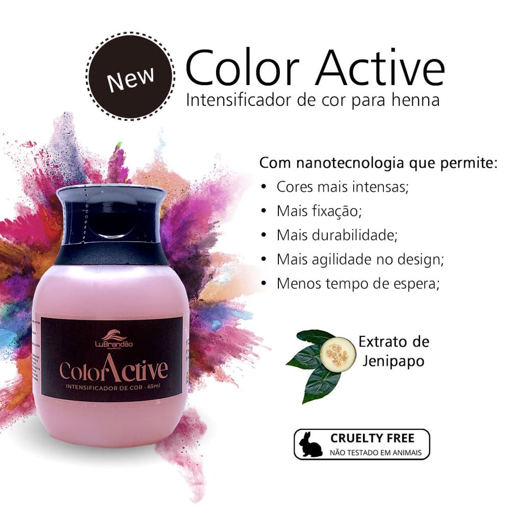 Color Active Fixador de Cor para Henna Lu Brandão - 65ml.