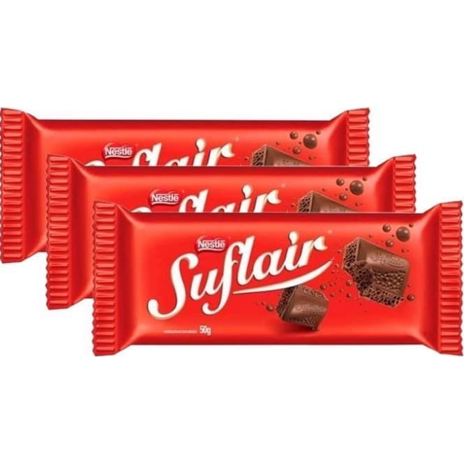 CHOCOLATE SUFLAIR AO LEITE 50 GR C/ 03 UNIDADES