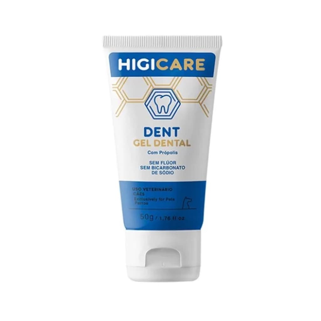 Pet Smack Higicare Dent 50g - Pasta De Dente Creme Dental Para Cães Sabor Própolis