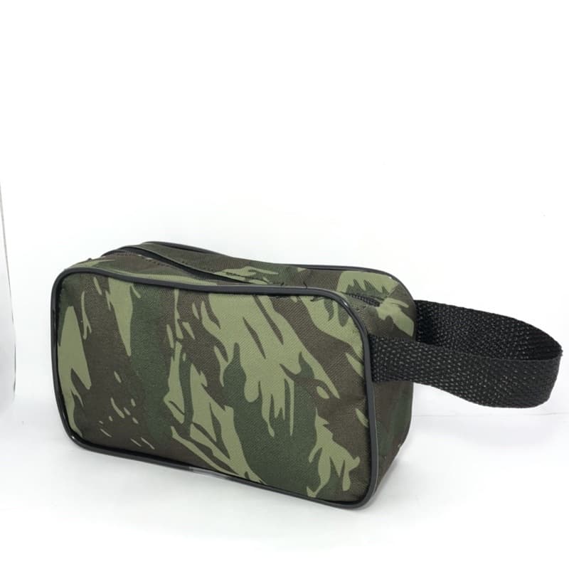 Necessaire CAMUFLADA De TECIDO COM ALÇA / Necessaire /Maquiagem /Kit Barbear/Higiene pessoal etc