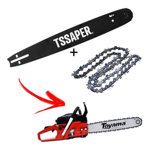 Sabre 18  + 1 Corrente P/ Motosserra Toyama Mt-45 3/8 0,058
