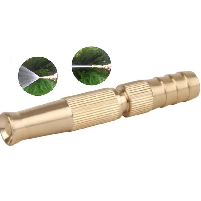 Esguicho De Alumínio para mangueira com Bico Com Regulagem De Leque jardim SIMPLES